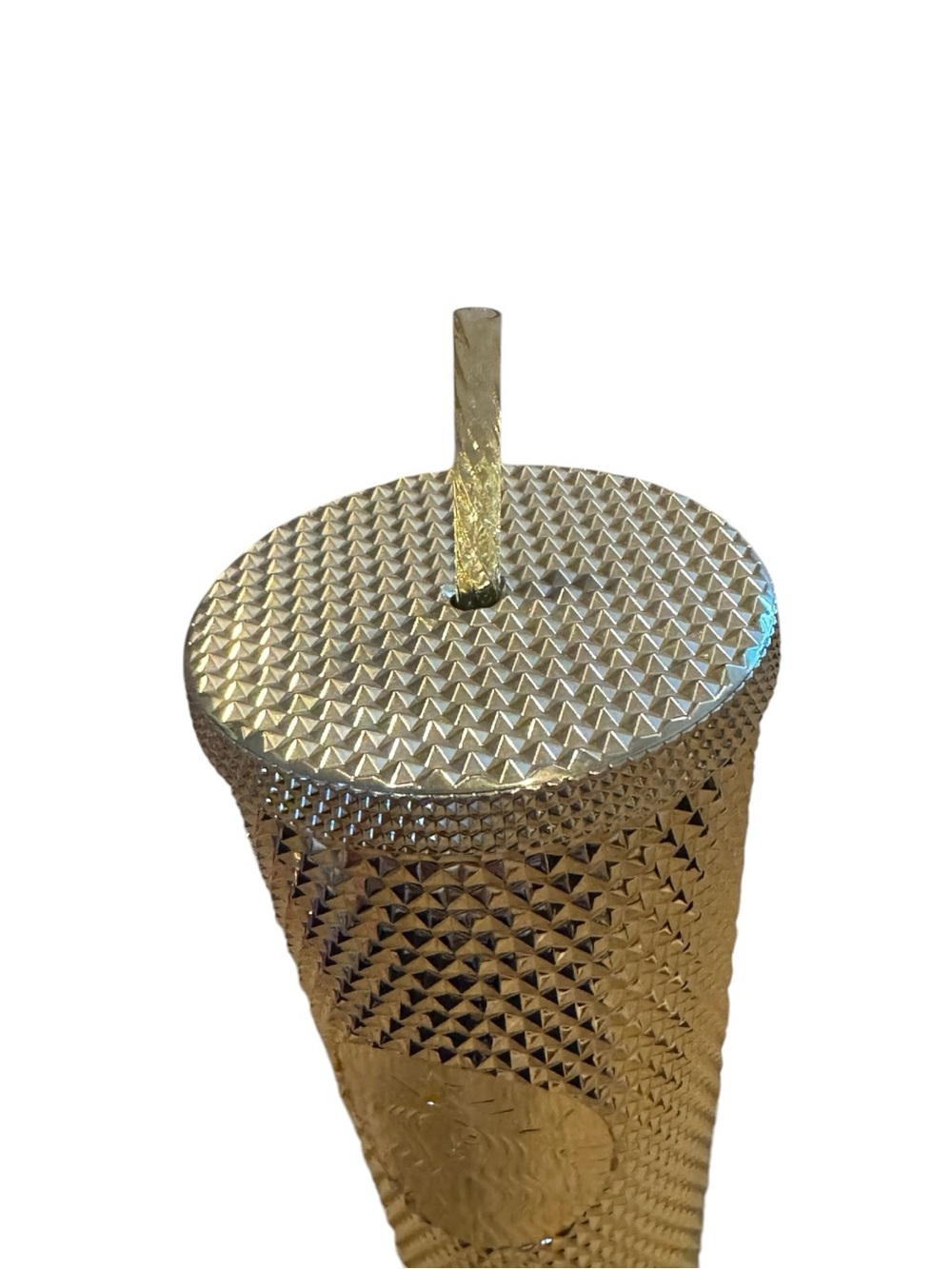 Starbucks Holiday 2022 NEW Gold Studded Iridescent 24 Oz Venti Tumbler - Picture 5 of 6